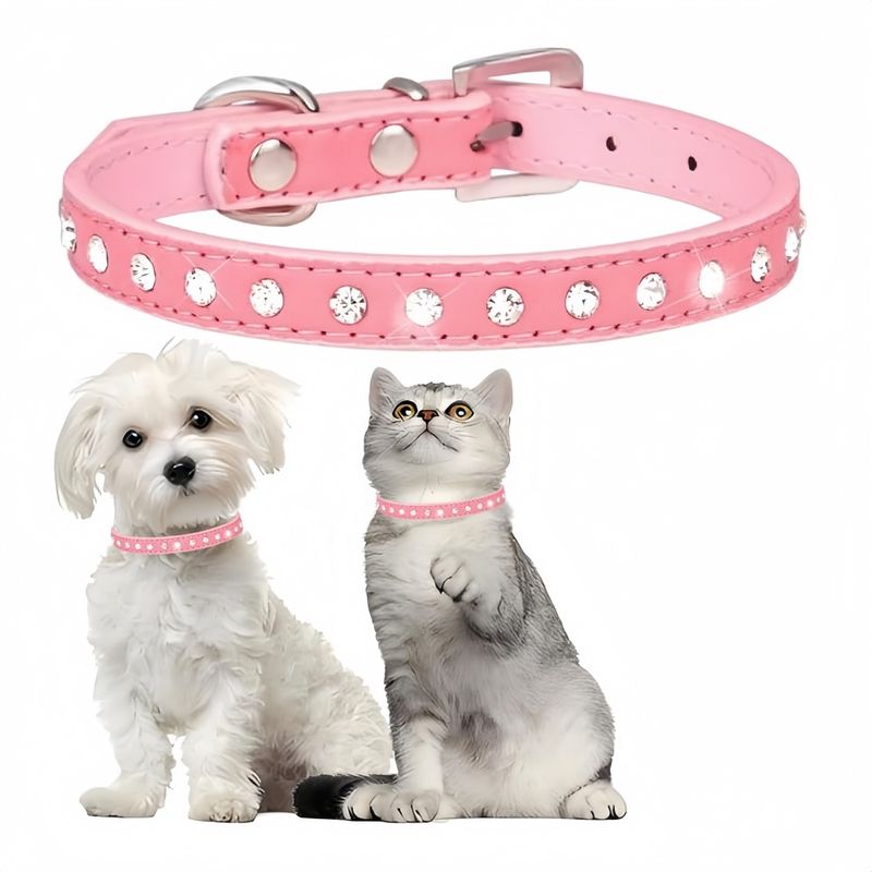 FurryFusion Diamant-Halsbänder für Katzen und Hunde