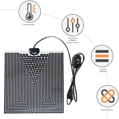 ZooVenture Tapis chauffant pour reptiles