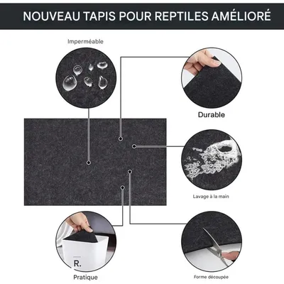ZooVenture Tapis pour reptiles