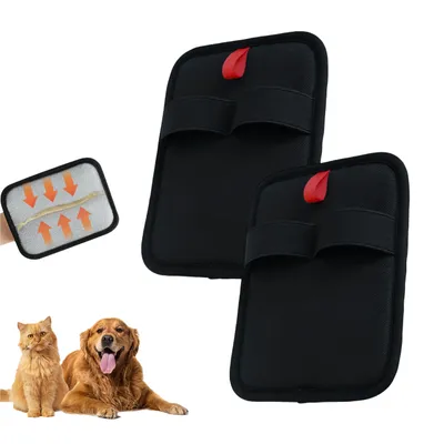 FurryFusion lot de 2 Gant d'épilation pour chiens et chats