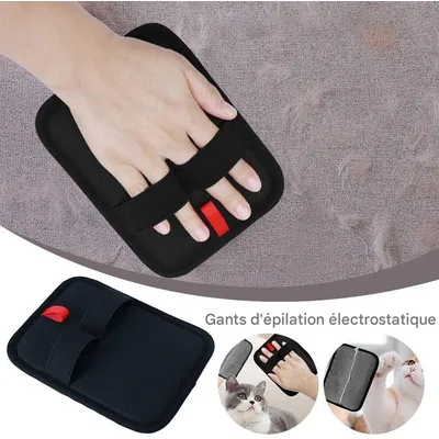 FurryFusion lot de 2 Gant d'épilation pour chiens et chats