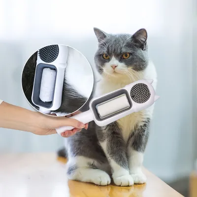 FurryFusion Peigne de nettoyage et de massage pour chat et chien