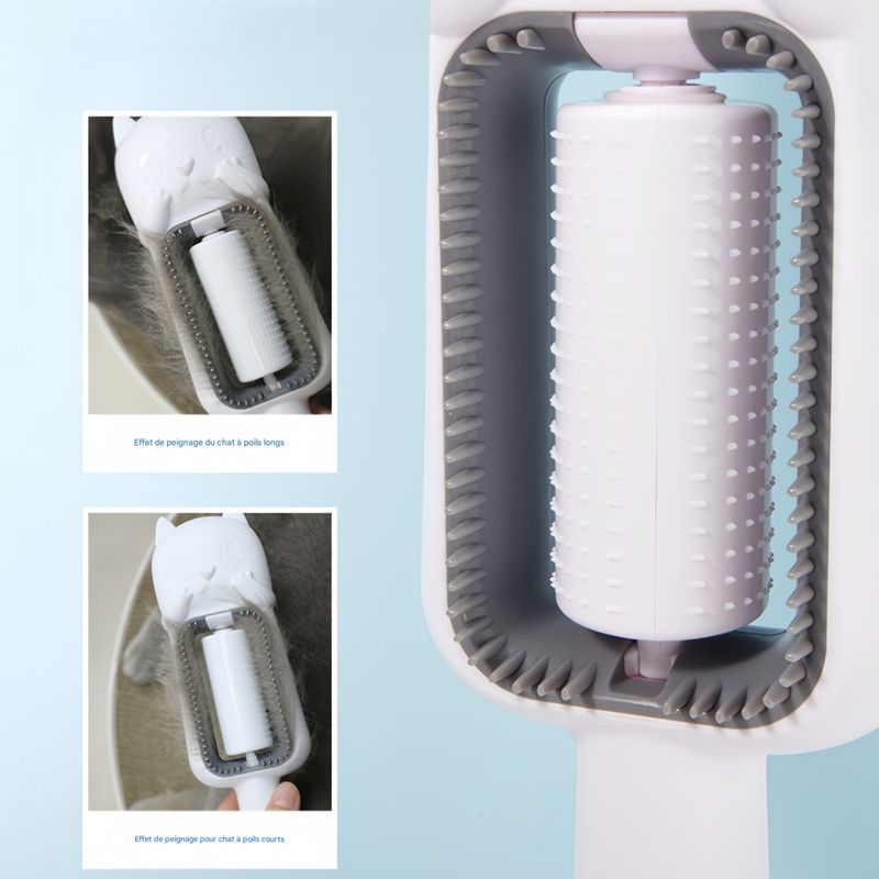 FurryFusion Peigne de nettoyage et de massage pour chat et chien
