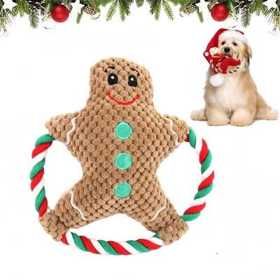 IntiMeg Jouet en peluche de Noël pour chiens IntiMeg Jouet en peluche de Noël pour chiens