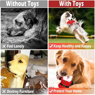 IntiMeg Jouet en peluche de Noël pour chiens