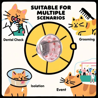 IntiMeg Collar de cono suave anti-lamido para gatos
