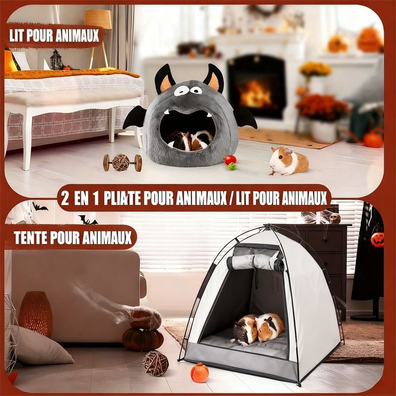 IntiMeg Maison pour cochon d'Inde - Style d'Halloween
