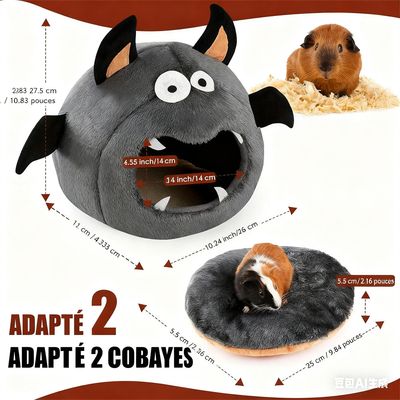 IntiMeg Maison pour cochon d'Inde - Style d'Halloween