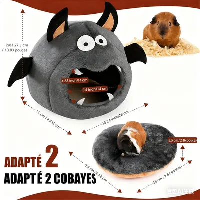 IntiMeg Maison pour cochon d'Inde - Style d'Halloween