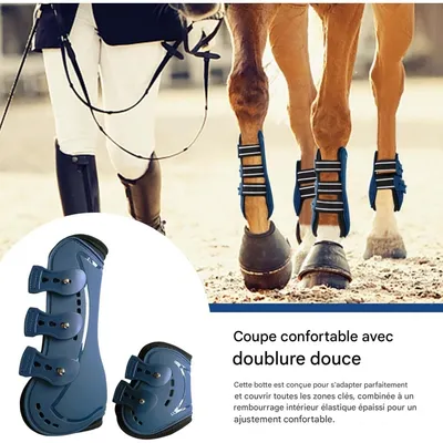 ZooVenture Lot de brushing boots pour cheval