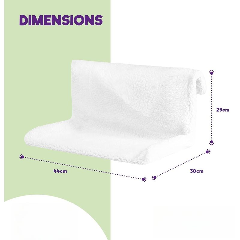 IntiMeg Hamac de radiateur pour chat,Blanc