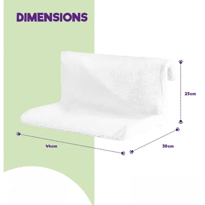 IntiMeg Hamac de radiateur pour chat,Blanc