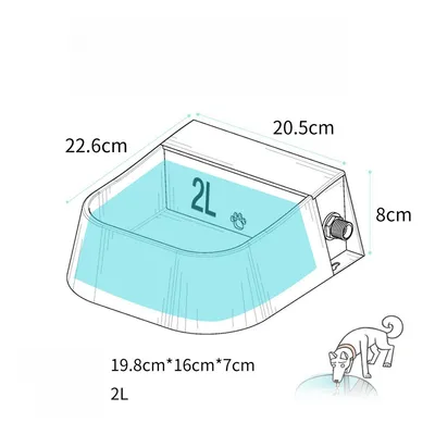 IntiMeg Gamelle d'eau adapté aux chats, chiens et animaux de la ferme