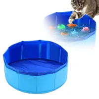 IntiMeg Baignoire pliable et jouets en gélatine pour chien et chat