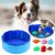 IntiMeg Baignoire pliable et jouets en gélatine pour chien et chat