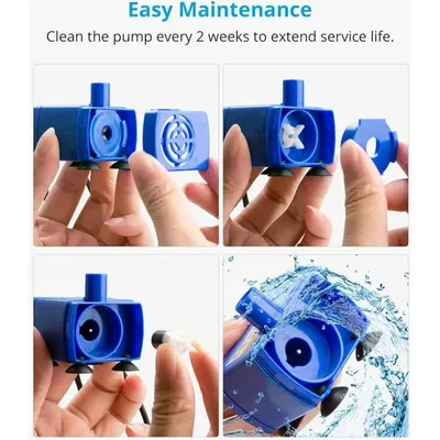 IntiMeg Pompe de Fontaine à Chat Chien Pompe à Eau Submersible pour Animaux