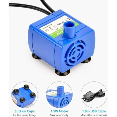 IntiMeg Pompe de Fontaine à Chat Chien Pompe à Eau Submersible pour Animaux