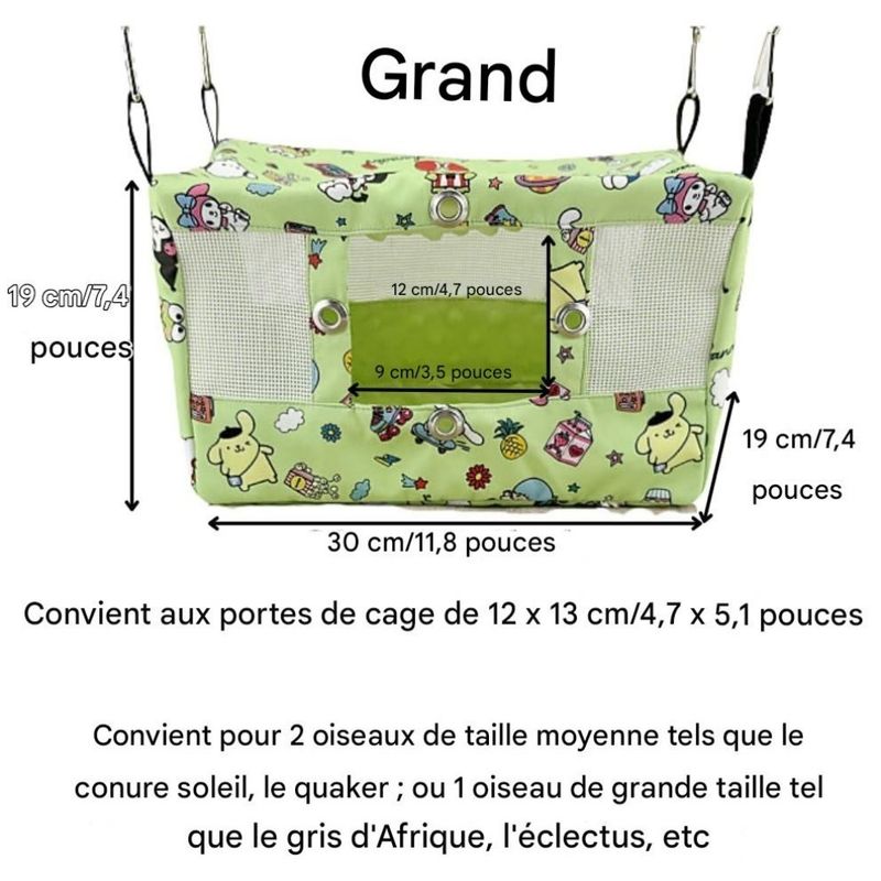 ZooVenture Nid d'oiseau respirant pour perroquets