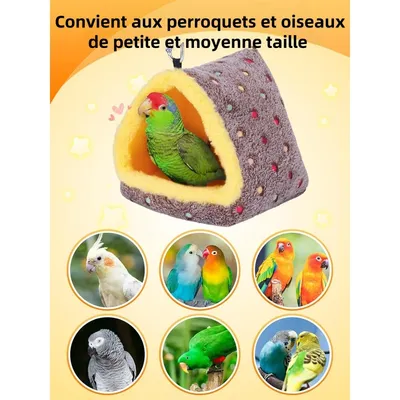 ZooVenture Nid d'oiseau chaud et lit confortable pour perroquets et aras