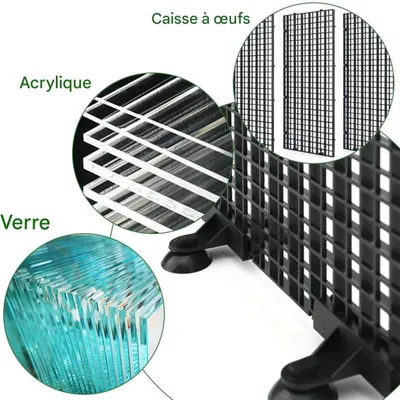 ZooVenture Clips ventouse séparation pour aquarium