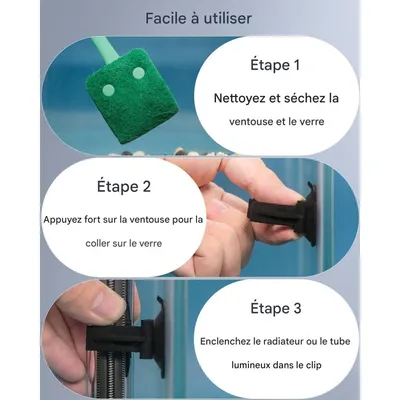 ZooVenture Lot de 12 ventouses de fixation pour chauffage d'aquarium