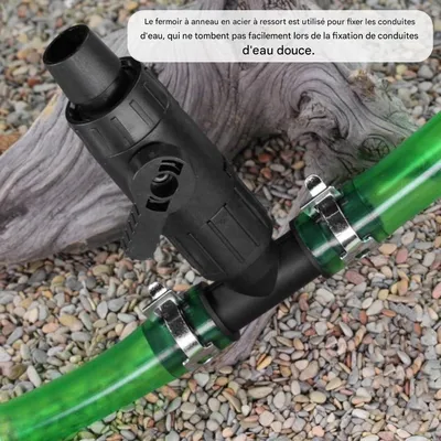 ZooVenture Connecteur en T avec valve pour aquarium