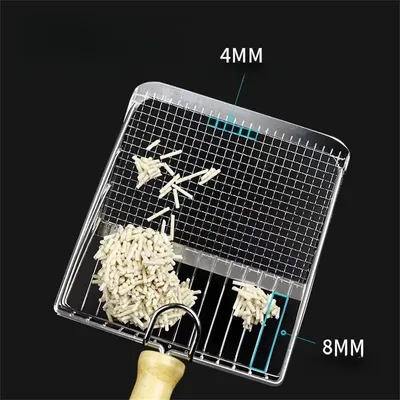 IntiMeg Pelle à litière pour chat en métal avec manche en bois