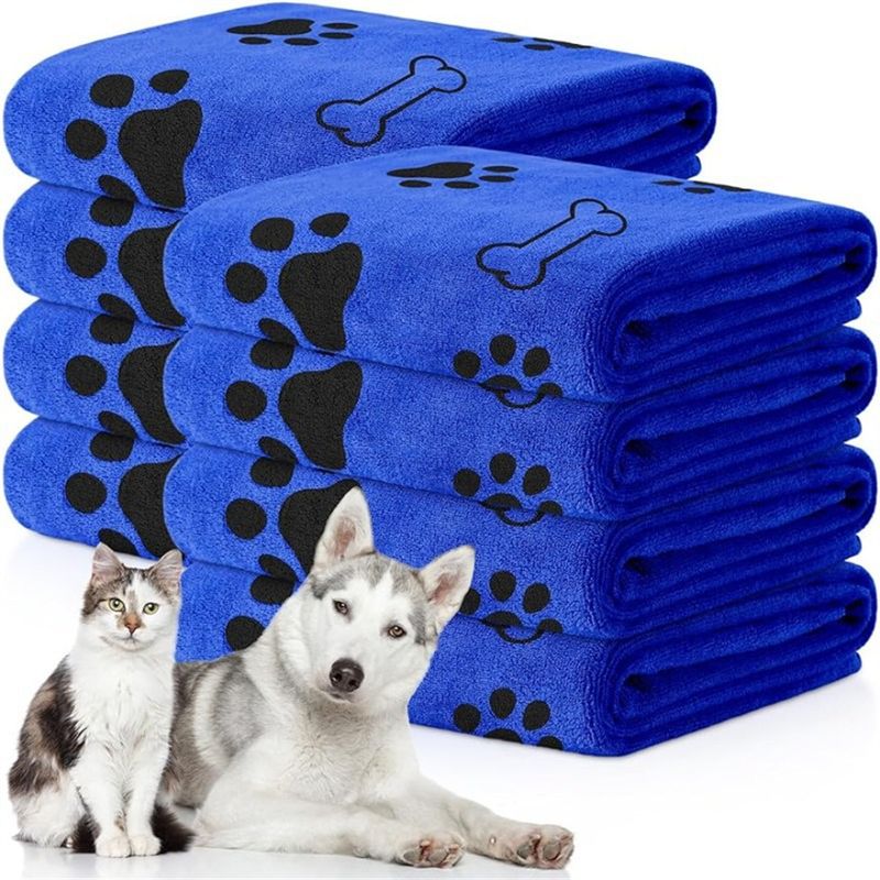 IntiMeg Serviette de bain pour animaux de compagnie 60 x 100 cm