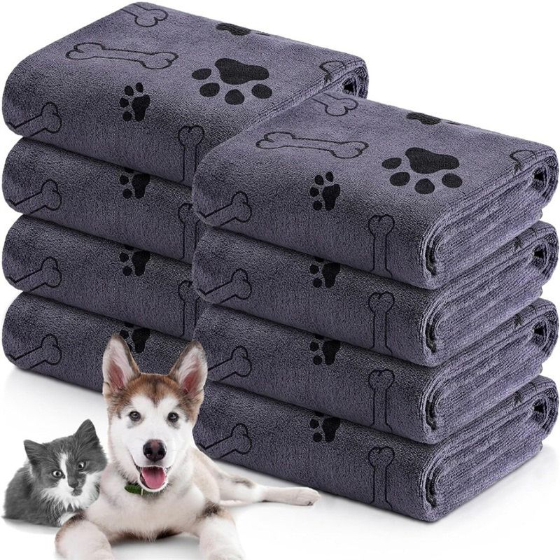 IntiMeg Serviette de bain pour animaux de compagnie 60 x 100 cm