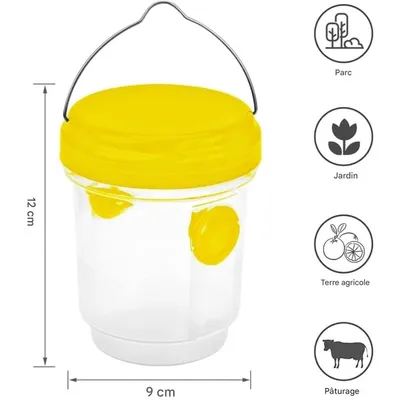 ZooVenture Lot de 2 Pièges à mouches LED solaires pour extérieur ZooVenture Lot de 2 Pièges à mouches LED solaires pour extérieur