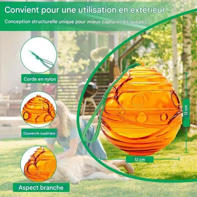 ZooVenture Pièges à guêpes pour extérieur ZooVenture Pièges à guêpes pour extérieur