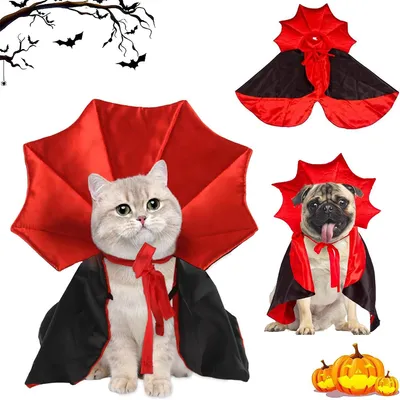 IntiMeg Vampir-Kostüm für Hunde und Katzen IntiMeg Vampir-Kostüm für Hunde und Katzen
