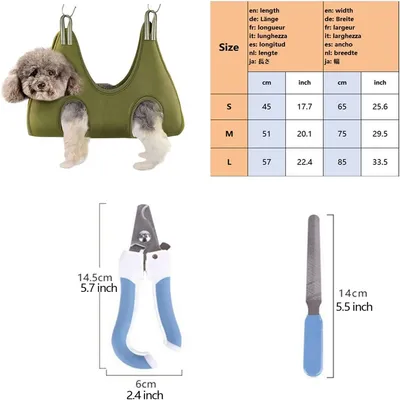 IntiMeg Kit de toilettage pour chien professionnel