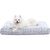 IntiMeg Lit en peluche lavable pour chien et chat