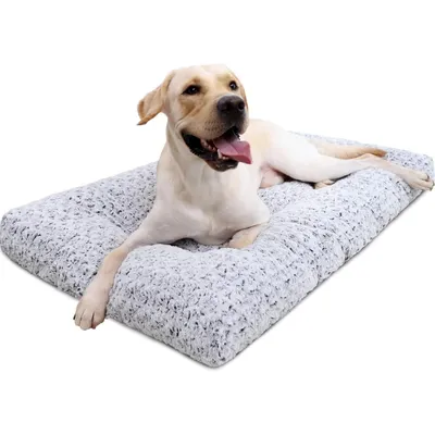 IntiMeg Lit en peluche lavable pour chien et chat