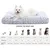 IntiMeg Lit en peluche lavable pour chien et chat