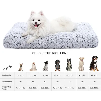 IntiMeg Lit en peluche lavable pour chien et chat