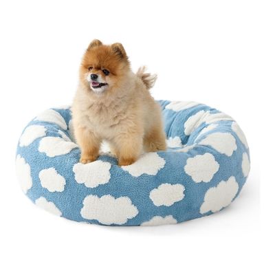 IntiMeg Lit rond pour chat et chien 60×60×20cm