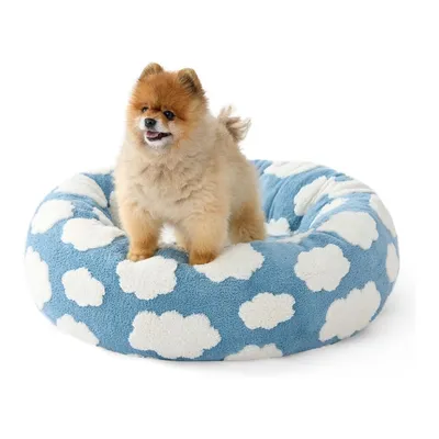 IntiMeg Cama redonda para gatos y perros de 60×60×20 cm