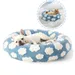 IntiMeg Rundes Bett für Katzen und Hunde 60×60×20 cm