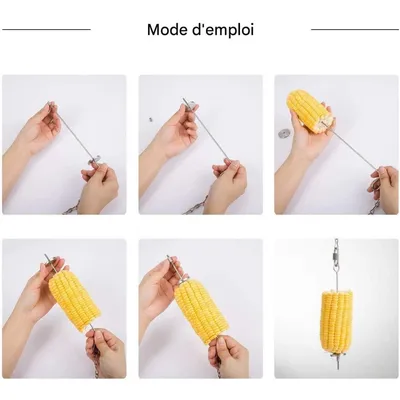 ZooVenture Brochette porte - fruits et mangeoire alimentateur pour Oiseaux