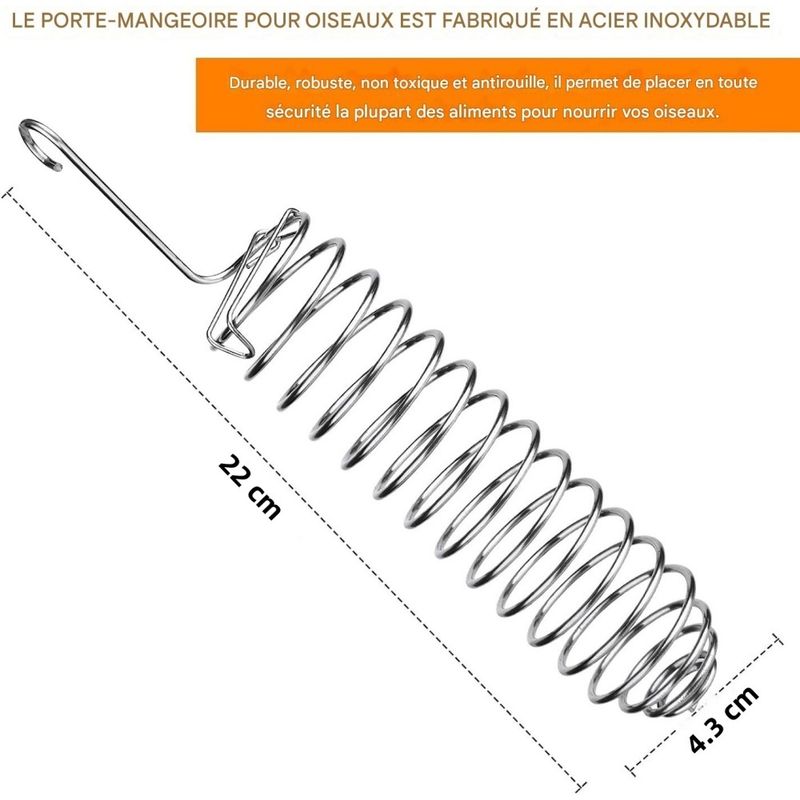 ZooVenture Mangeoires suspendues pour perroquets