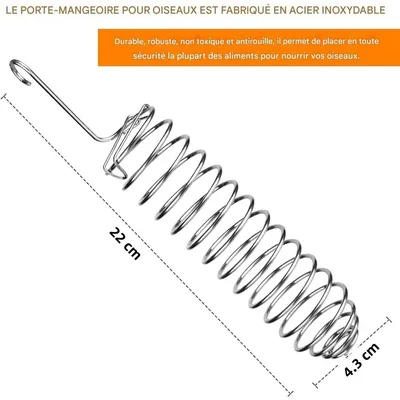 ZooVenture Mangeoires suspendues pour perroquets