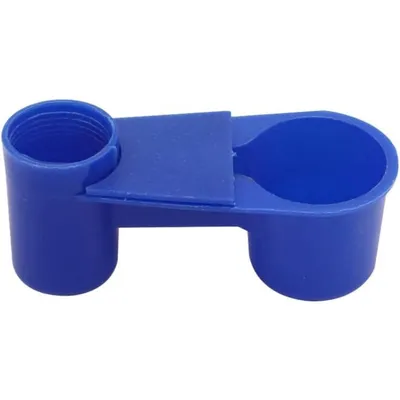 ZooVenture Lot de 12 abreuvoirs en plastique bleus pour oiseaux