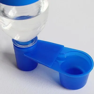 ZooVenture Lot de 12 abreuvoirs en plastique bleus pour oiseaux