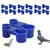 ZooVenture Lot de 12 abreuvoirs en plastique bleus pour oiseaux