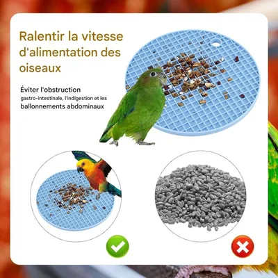 ZooVenture Lot de 2 tapis d'alimentation lente pour oiseaux