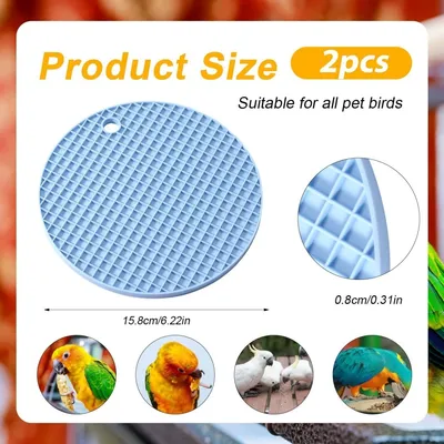 ZooVenture Lot de 2 tapis d'alimentation lente pour oiseaux