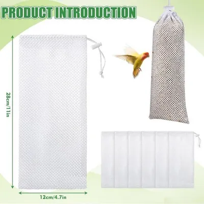 ZooVenture Lot de 6 mangeoires à chaussettes pour oiseaux sauvages