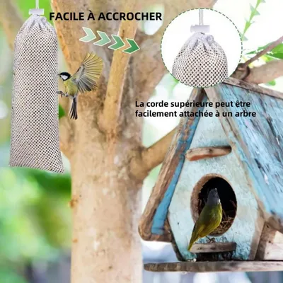 ZooVenture Lot de 6 mangeoires à chaussettes pour oiseaux sauvages